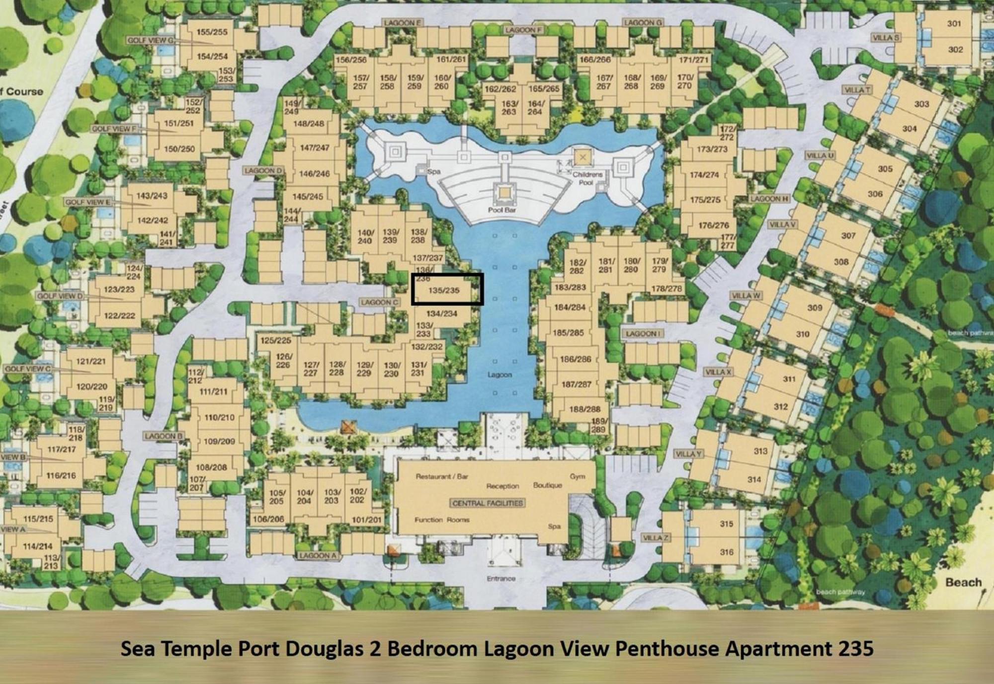 Luxury Apartments At Temple Resort And Spa Port Douglas Bilik gambar